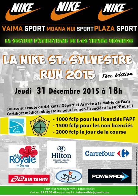 RESULTATS Corrida NIKE de la St Sylvestre