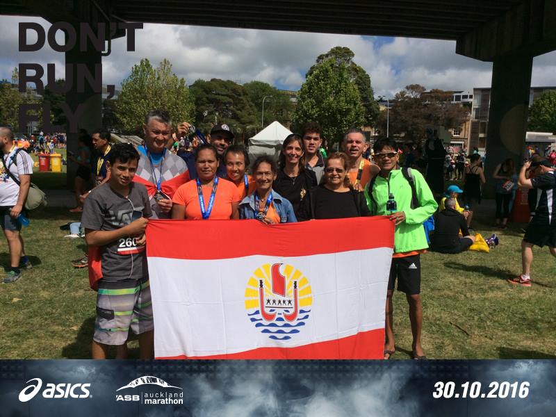L’As Tamarii Punaruu au MArathon d’Auckland